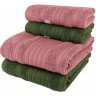 jogo de toalhas unique kit 4 toalhas militar rosa cha