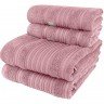 jogo de toalhas unique kit 4 toalhas rosa cha
