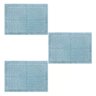 kit 3 toalhas de piso spazio azul claro