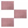 kit 3 toalhas de piso spazio rosa mistico